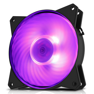 COOLER MASTER 酷冷至尊 MasterFan MF120R RGB 120mm 机箱散热风扇 三个装