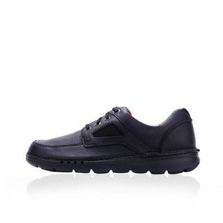 Clarks 其乐 Unnature Time 男士休闲皮鞋 261279428 黑色 41