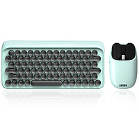 LOFREE 洛斐 EH112S机械键盘 国产青轴+EP115鼠标 无线键鼠套装 蓝色