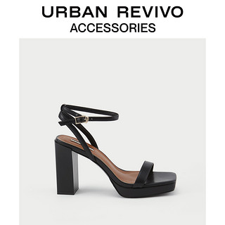 URBAN REVIVO AW16TS3N2003 女士厚底方头高跟鞋