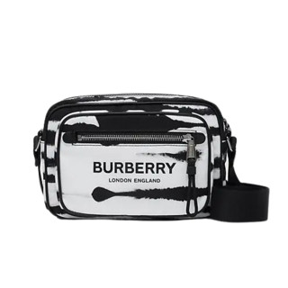 BURBERRY 博柏利 ECONYL 男士牛皮单肩包 80289531 撞色