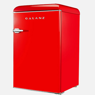 Galanz 格兰仕 复古系列 BC-120RF 直冷单门冰箱 120L 复古红