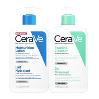 CeraVe 适乐肤 洗护净颜套装礼盒(C乳473ml+氨基酸洁面473ml) 洗面奶乳液面霜