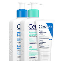 CeraVe 适乐肤 修护保湿护肤套装 (保湿润肤乳236ml+净颜泡沫啫喱236ml+轻润修护乳52ml)