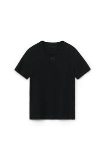 alexanderwang 亚历山大·王 PUFF LOGO SHRUNKEN TEE IN COTTON JERSEY