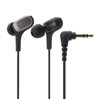 audio-technica 铁三角 CKB70 入耳式动圈有线耳机 黑色 3.5mm