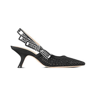 Dior 迪奥 J’Adior系列 女士织物高跟鞋 KDP872MET_S900 黑色 38
