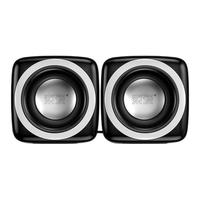 Soaiy 索爱 SA-C5 2.0声道 桌面 有线多媒体音箱 黑色