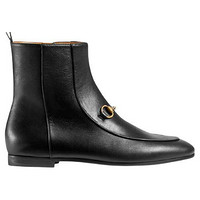 GUCCI 古驰 Jordaan系列 男女款短靴 496619 C9D00 1000 黑色 38