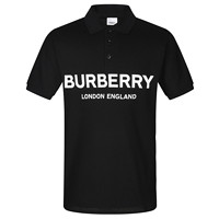 BURBERRY 博柏利 男士短袖POLO衫 80094971 黑色 S
