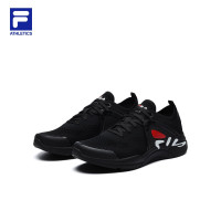FILA 斐乐 ATHLETICS斐乐男鞋健身鞋网球鞋2021夏季新款透气轻便运动鞋A12M132104F 黑-BK 43
