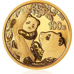 2021年熊猫金币8克 Au999