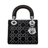 Dior 迪奥 Lady Dior系列 女士迷你手袋 M0500PRTC_M911 黑色
