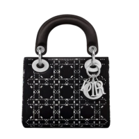 Dior 迪奥 Lady Dior系列 女士迷你手袋 M0500PRTC_M911 黑色