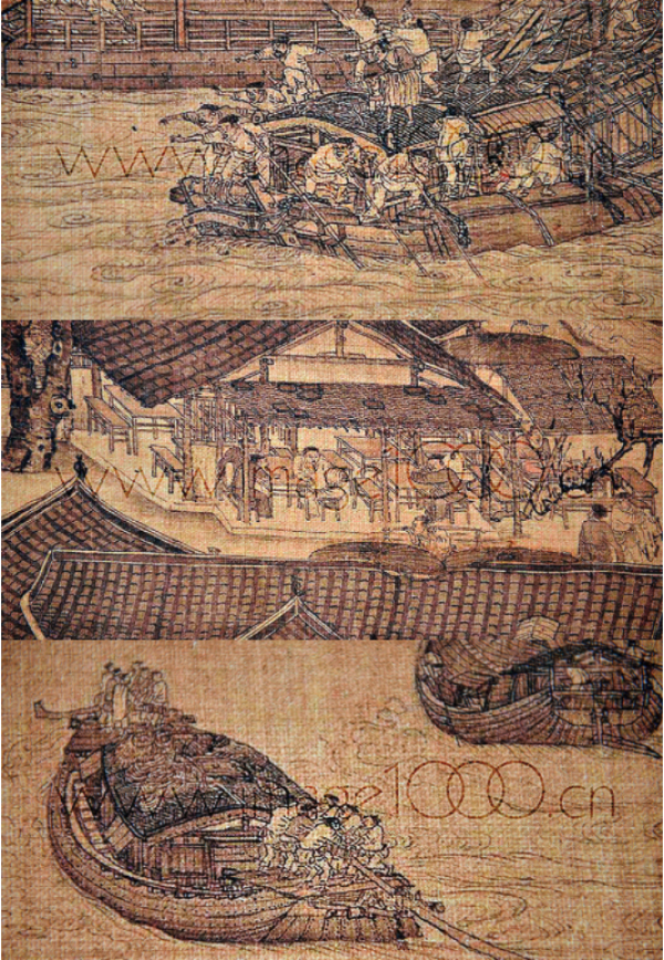 仟象映画装饰字画_仟象映画 古风卧室新中式装饰床头壁画 《清明上河