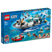 LEGO 乐高 City城市系列 60277 警用巡逻艇