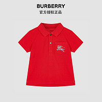BURBERRY 博柏利 80078251 6M 男童亮红色徽标Polo衫