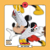 阿迪达斯 adidas三叶草SUPERSTAR MICKEY MOUSE联名男女经典运动鞋FW2901
