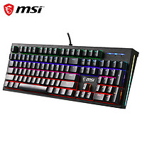 MSI 微星 GK50Z PLUS 机械键盘 青轴  104键