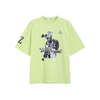 PEAK 匹克 路威系列 男子运动T恤 DF612121 黄绿 XXL
