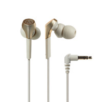 audio-technica 铁三角 ATH-CKS550X 入耳式动圈有线耳机 金色 3.5mm