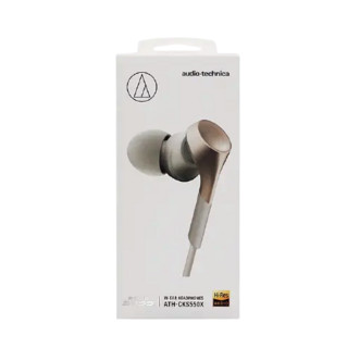 audio-technica 铁三角 ATH-CKS550X 入耳式动圈有线耳机 香槟金 3.5mm