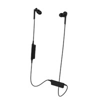 audio-technica 铁三角 ATH-CKS550XBT 入耳式颈挂式蓝牙耳机 黑色