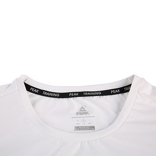 PEAK 匹克 男子运动T恤 DF602051 大白 S