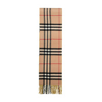 BURBERRY 博柏利 男女款羊绒围巾 80045481 莱姆柠檬色格纹 230*30cm
