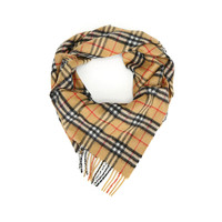BURBERRY 博柏利 Vintage系列 男女款羊绒围巾 40767001 古典黄色 167*85cm