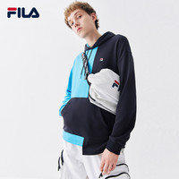 FILA 斐乐官网 男子针织连帽卫衣 秋季新款 时尚休闲运动卫衣男