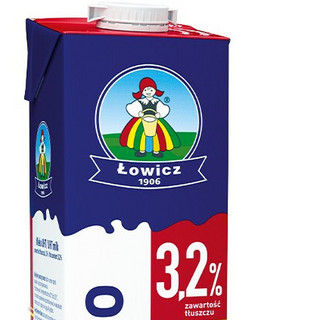 Lowicz 努力奶 全脂纯牛奶 1L*12盒