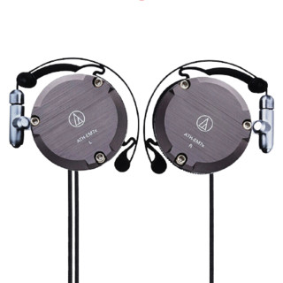 audio-technica 铁三角 EM7X 压耳式挂耳式动圈有线耳机 灰色 3.5mm