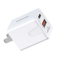 VOKAMO 手机充电器 USB-A/Type-C 20W