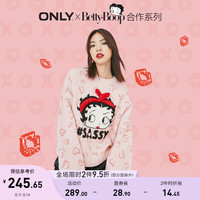 ONLY秋季新款贝蒂联名款宽松圆领套头慵懒毛衣针织女|120413048