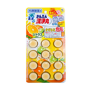 KOBAYASHI 小林制药 排水管清道夫 12片 柑橘香