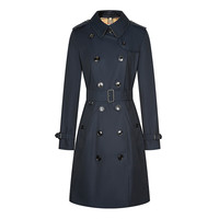BURBERRY 博柏利 女士中长款风衣 切尔西版型 40733751 午夜色 4