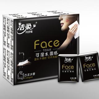 C&S 洁柔 黑Face系列 手帕纸 4层*6片*18包 古龙水香