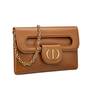 Dior 迪奥 DIORDOUBLE 女士中号手袋 M8641UBBU_M44M 干邑色