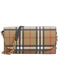 BURBERRY 博柏利 Vintage系列 女士皮革钱包 4073220 黑色