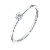 CHOW TAI FOOK 周大福 Y时代系列 U167860 女士璀璨18K白金钻石戒指