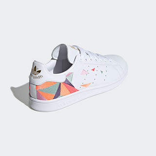 adidas ORIGINALS Stan Smith W 女子运动板鞋 FW6565 亮白/金属/信号珊瑚粉 36