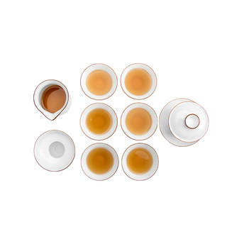 南山先生 脂白系列 茶具套装 11件套