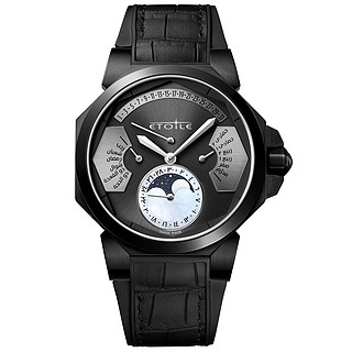 Montres Etoile Automatic Tri-retrograde islamic lunar and gregorian dual calendar with moon phase