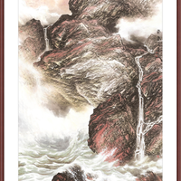 橙舍 朱颂民《紫气东来》 120cm x 80cm 宣纸 装饰画