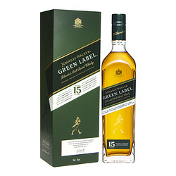 JOHNNIE WALKER 尊尼获加 绿牌 15年 苏格兰威士忌 750ml