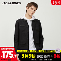 JackJones杰克琼斯潮流酷时尚工装贴布日系复古休闲夹克外套男