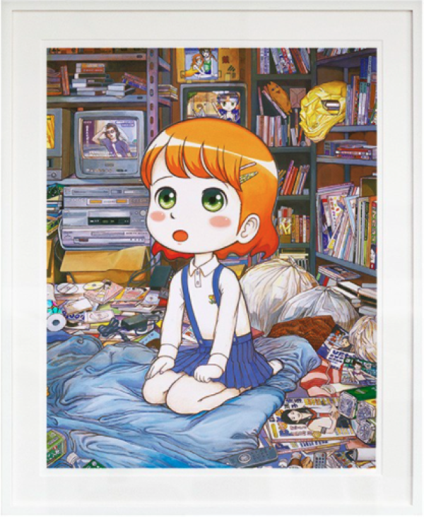 ARTMORN 墨斗鱼艺术 日本潮流艺术家Mr 亲笔签名版画 70×56cm 日本直邮限量