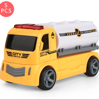 Learning Resources diy玩具磁力片套装工程压路车