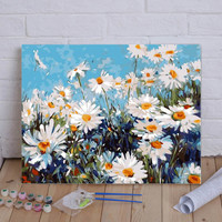 diy数字油画风景花卉手工绘填充涂色减压客厅画画diy油彩画装饰画
